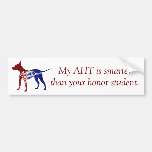 Amerikaanse Bumpersticker zonder haardichte terrie (Voorkant)