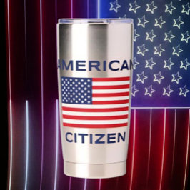 Amerikaanse burger Bold USA Vlag Thermal Tumbler Geïsoleerde Drinkbeker