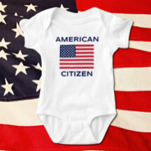 Amerikaanse Burger Krachtige USA Vlag Baby Body