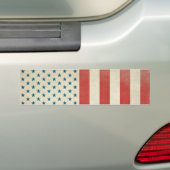 Amerikaanse Burger Vlag Bumper Sticker (Op auto)