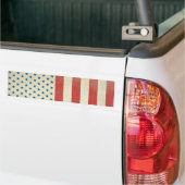 Amerikaanse Burger Vlag Bumper Sticker (Op Truck)