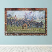 Amerikaanse Burgeroorlog (1861-1865) Canvas Afdruk (Insitu (Houten vloer))