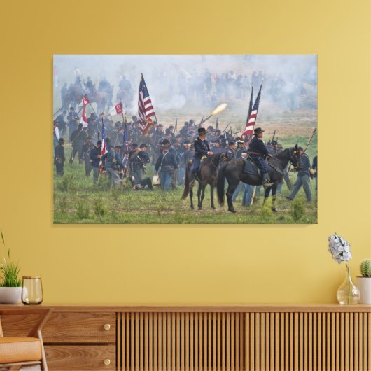 Amerikaanse Burgeroorlog (1861-1865) Canvas Afdruk (Insitu (Woonkamer))