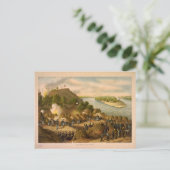 Amerikaanse Burgeroorlog Beleg van Vicksburg in 18 Briefkaart (Staand voorkant)