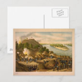 Amerikaanse Burgeroorlog Beleg van Vicksburg in 18 Briefkaart (Voorkant / Achterkant)