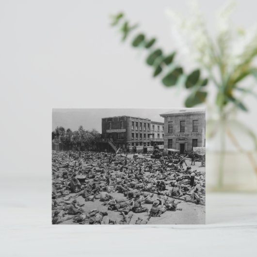 Amerikaanse burgeroorlog briefkaart (Staand voorkant)