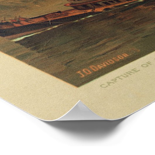 Amerikaanse burgeroorlog gevangenschap van New Orl Poster (Hoek)