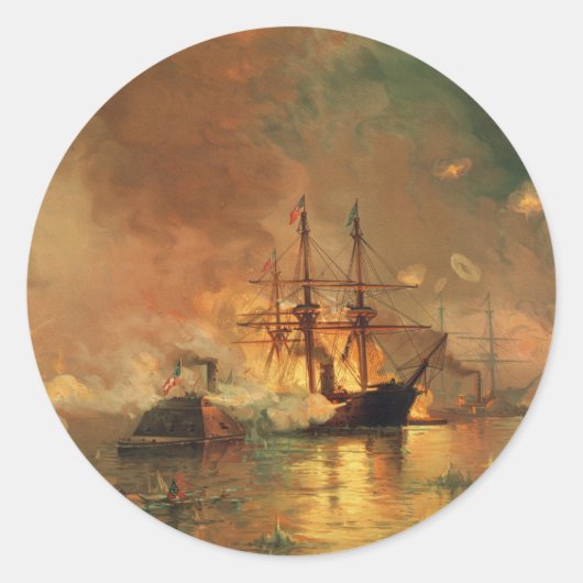 Amerikaanse burgeroorlog gevangenschap van New Orl Ronde Sticker (Voorkant)