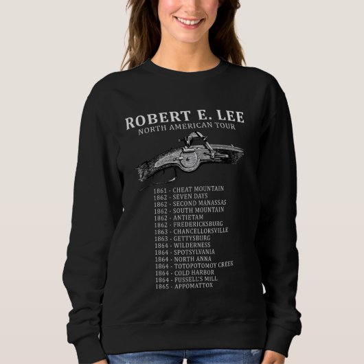 Amerikaanse Burgeroorlog Grappig Robert E. Lee Noo Trui (Voorkant)
