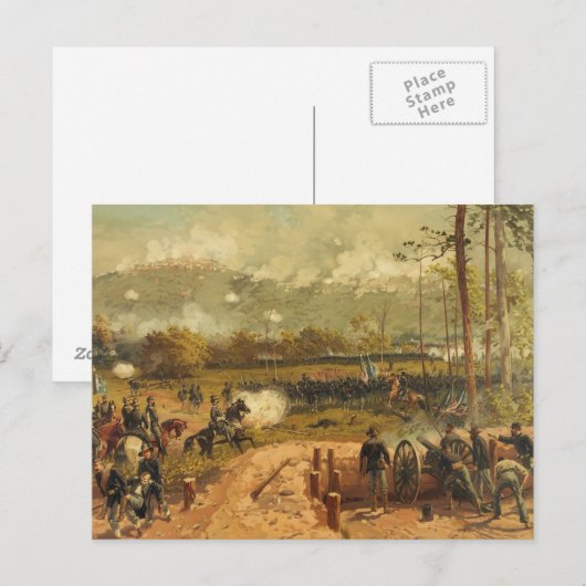Amerikaanse burgeroorlog - Kennesaw Mountain Briefkaart (Voorkant / Achterkant)