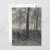 Amerikaanse burgeroorlog - Kipkamauga door Waud Briefkaart (Voorkant / Achterkant)