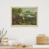 Amerikaanse burgeroorlog - Kreek 1861 van Wilson Poster (Keuken)