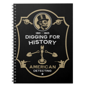 Amerikaanse Burgeroorlog Metaaldetectie Notitieboek