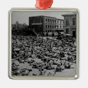 Amerikaanse burgeroorlog metalen ornament