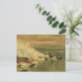 Amerikaanse Burgeroorlog Slag bij Mobile Bay door Briefkaart (Staand voorkant)