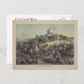 Amerikaanse burgeroorlog: Slag om Nashville Briefkaart (Voorkant / Achterkant)