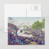 Amerikaanse Burgeroorlog Tweede Slag bij Korinthe  Briefkaart (Voorkant / Achterkant)