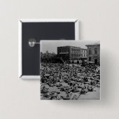 Amerikaanse burgeroorlog vierkante button 5,1 cm (Voorkant /achterkant)