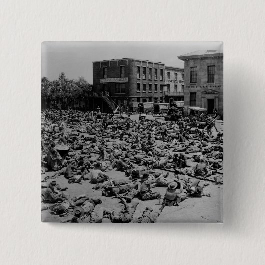 Amerikaanse burgeroorlog vierkante button 5,1 cm (Voorkant)