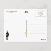 Amerikaanse burgeroorlogsuniformen briefkaart (Achterkant)