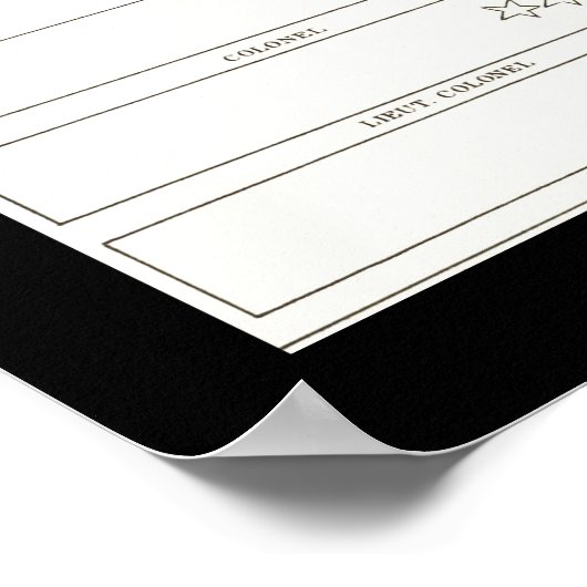 Amerikaanse burgeroorlogsuniformen en badges poster (Hoek)