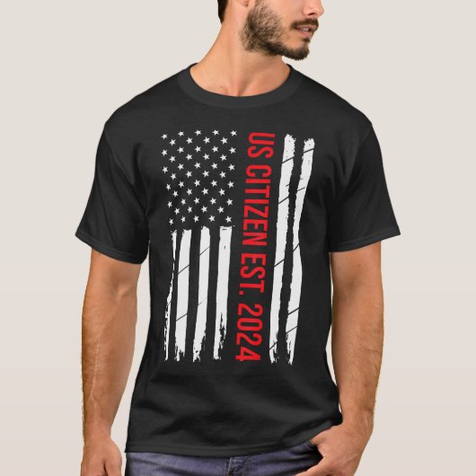 Amerikaanse Burgerschapsverklaring Amerikaanse nie T-shirt (Voorkant)