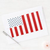 Amerikaanse Burgervlag van Vredestijd Rechthoekige Sticker (Envelop)