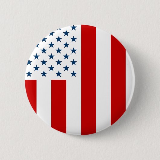 Amerikaanse Burgervlag van Vredestijd Ronde Button 5,7 Cm (Voorkant)