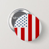 Amerikaanse Burgervlag van Vredestijd Ronde Button 5,7 Cm (Voorkant /achterkant)