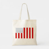 Amerikaanse Burgervlag van Vredestijd Tote Bag (Achterkant)