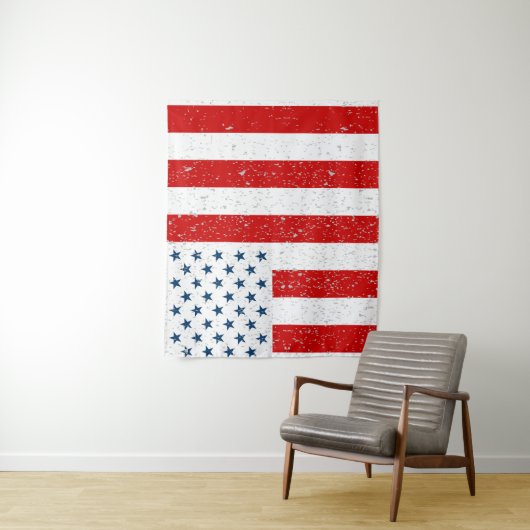 Amerikaanse Burgervlag van Vredestijd Wandkleed (In situ)
