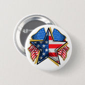 Amerikaanse BUTTON (Voorkant /achterkant)
