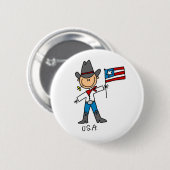 Amerikaanse Button (Voorkant /achterkant)