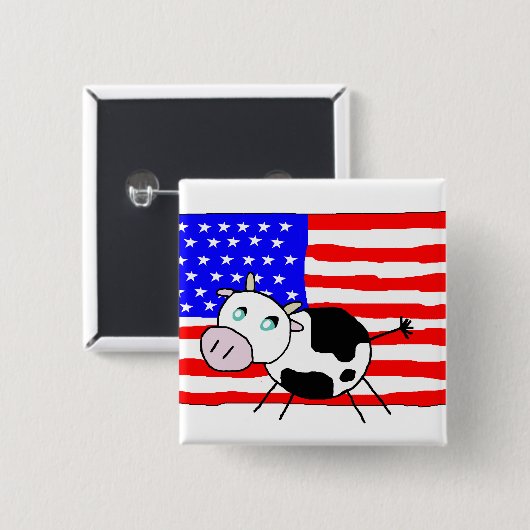 Amerikaanse Button (Voorkant /achterkant)