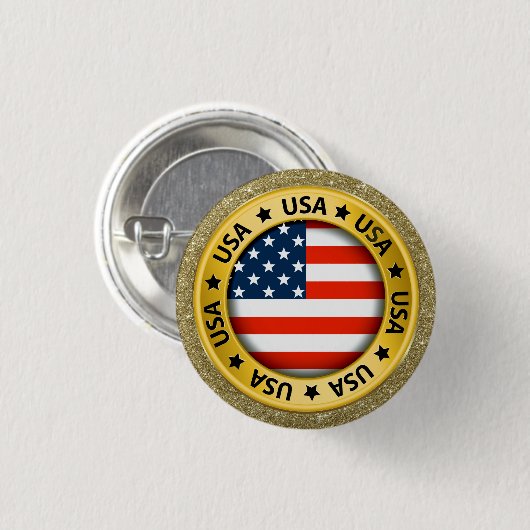 Amerikaanse Button (Voorkant /achterkant)