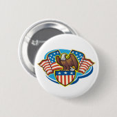 Amerikaanse Button (Voorkant /achterkant)