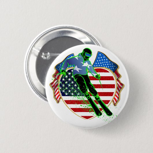 Amerikaanse BUTTON (Voorkant /achterkant)