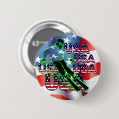 Amerikaanse BUTTON (Voorkant /achterkant)