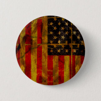 Amerikaanse Button met Amerikaanse vlag