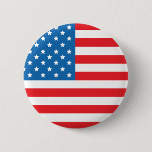 Amerikaanse Button met de Vlaggenronde