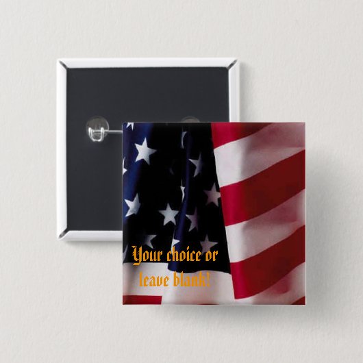 Amerikaanse Button Pins Sjabloon (Voorkant /achterkant)