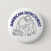 Amerikaanse Button van de Detectorist Round (Voorkant)