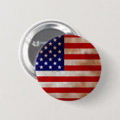 -Amerikaanse Button van de Vlaggenronde (Voorkant /achterkant)