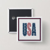 Amerikaanse Button voor sterren en staven (Voorkant /achterkant)