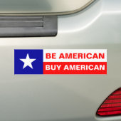 Amerikaanse Buy American Bumpersticker (Op auto)