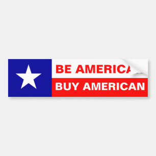 Amerikaanse Buy American Bumpersticker