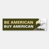 Amerikaanse Buy American Bumpersticker (Voorkant)