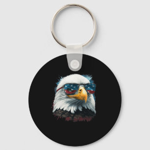 Amerikaanse Byld Eagle Usa Vlag Shirt 4 juli Eag Sleutelhanger