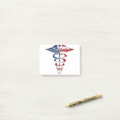 Amerikaanse Caduceus Post-it® Notes (Op bureau)