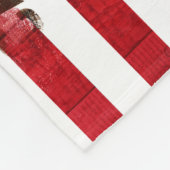 Amerikaanse Californische vlag | Hout en schildpad Fleece Deken (Hoek)